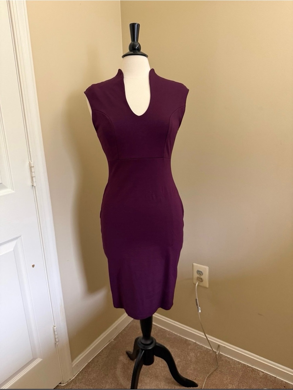 Fashion Nova Plum Bodycon Dress – Size XL